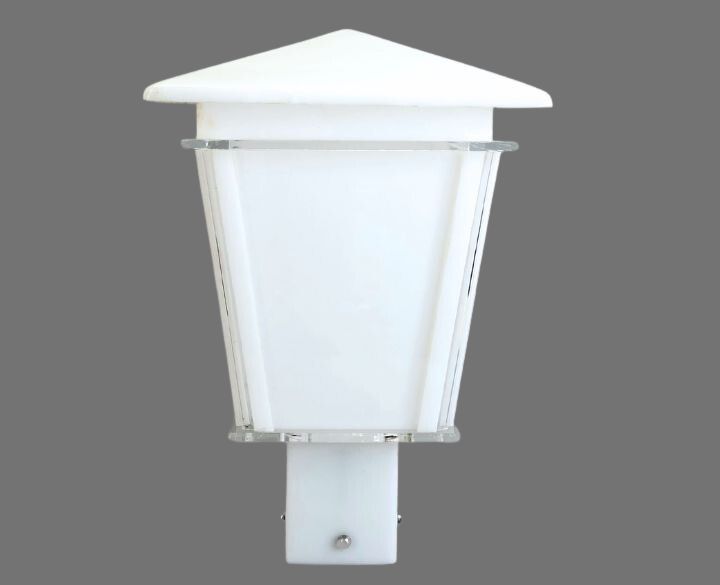 Goldstar Outdoor Waterproof Gate Light Acrylic House (GL76) White Body With b22 Holder 200mm